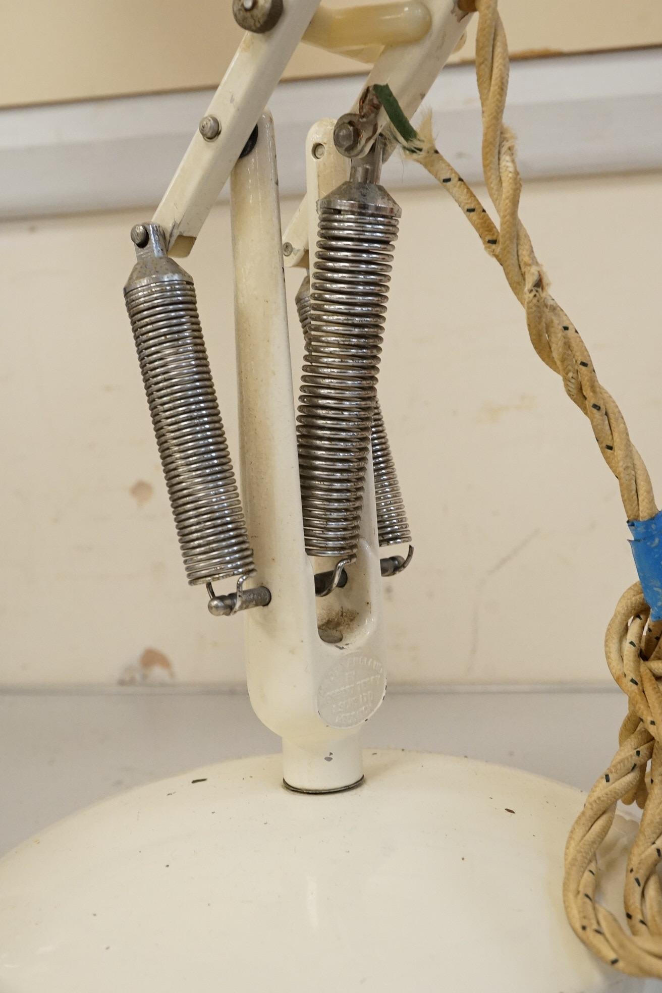 A vintage 1970s Herbert Terry anglepoise lamp